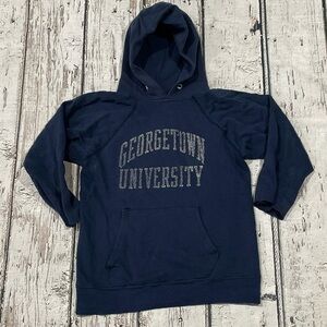 Vintage Georgetown University Hoyas 1980s Hoodie College Sweatshirt